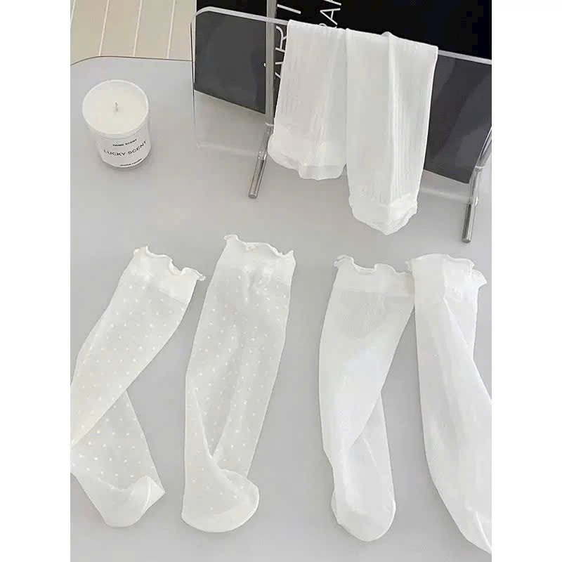 Sét 10 đôi tất lưới ren công chúa cổ bèo tt69