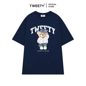 Áo Thun Nam Nữ Local Brand Tweety Simply Bear Unisex Premium Cotton 250GSM - TWT17