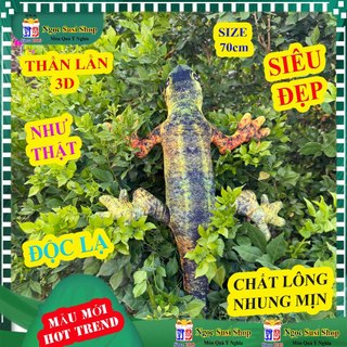 THÚ BÔNG THẰN LẰN THẠCH SÙNG TẮC KÈ 3D NHƯ THẬT SIZE LỚN 1M3, NHỎ 70CM, NHỒI GÒN 100% GẤU BÔNG DOLL