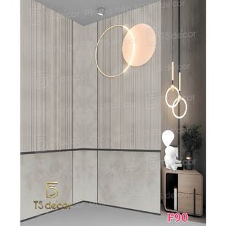 Phông nền 3D 5D cao cấp giả tường đá decor phòng studio sang trọng