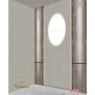 Phông nền 3D 5D cao cấp giả tường đá decor phòng studio sang trọng