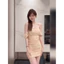 Váy body trễ vai dài Hydros thời trang cách điệu retro pháp