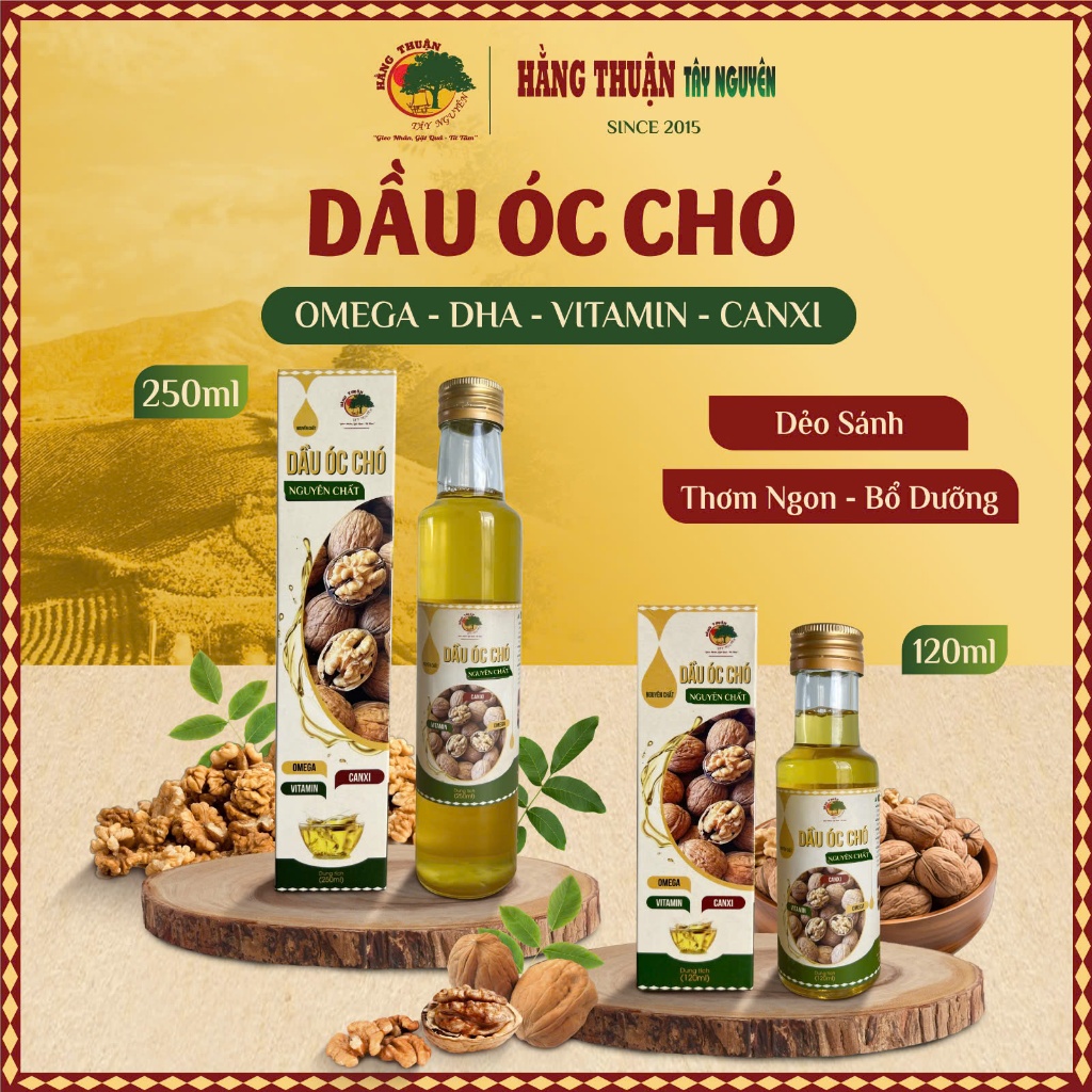 Dầu Óc Chó Nguyên Chất Cho Bé Ăn Dặm Hằng Thuận Tây Nguyên
