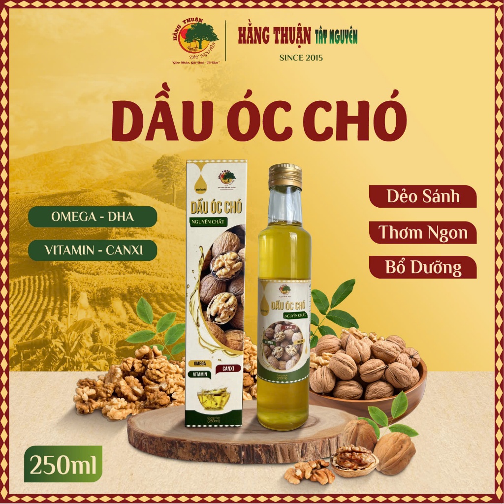Dầu Óc Chó Nguyên Chất Cho Bé Ăn Dặm Hằng Thuận Tây Nguyên