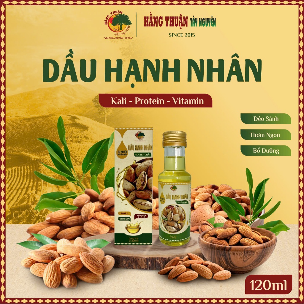 Dầu Hạnh Nhân Nguyên Chất Hằng Thuận Tây Nguyên