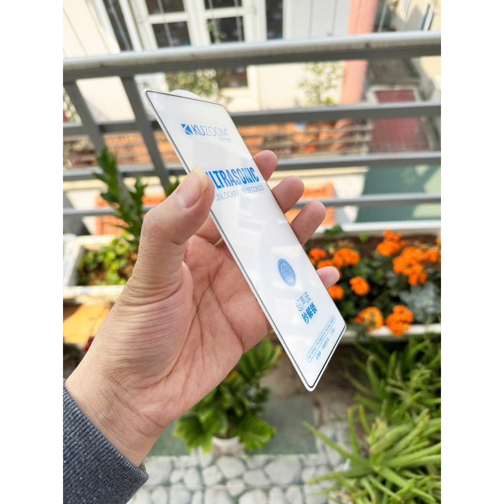 Kính cường lực Kuzoom full màn cho Samsung s24Ultra S25Ultra - Vân tay nhạy , cảm ứng mượt