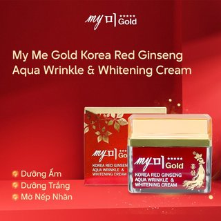 Kem Dưỡng Trắng Da Hồng Sâm My Me Korea Red Ginseng AQUA Wrinkle & Whitening 50ml