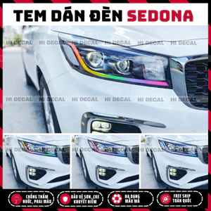 Tem dán đèn Sedona, decal dán đèn Sedona trang trí xe, tạo điểm nhấn bảo vệ đèn xe