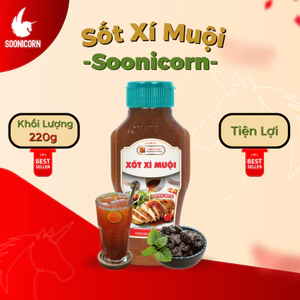 🍑 Xốt Xí Muội 220g | Sốt Chua Ngọt Đậm Đà Dùng Chấm Gà Nướng, Hoa Quả, Pha Chế Nước – Soonicorn
