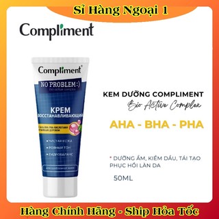 [CHÍNH HÃNG] Kem dưỡng Compliment No Problem AHA - BHA - PHA phục hồi, tái tạo da dầu mụn 50ml của Nga