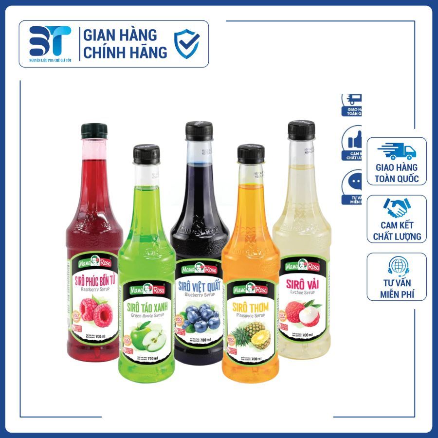 Siro trái cây Mama Rosa đủ mùi - đủ hương vị - syrup Golden Farm ...