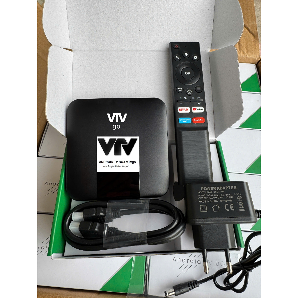 Androi Box VTVgo 2025- Điều khiển giọng nói, ATV Android 15- Đầy đủ phụ ...