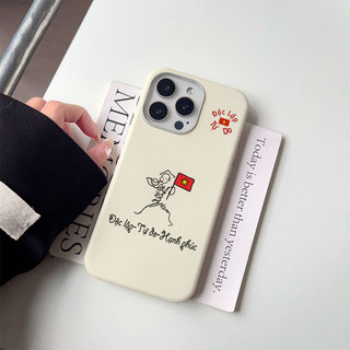 Ốp lưng iphone mềm vân da chữ ĐỘC LẬP TỰ DO HẠNH PHÚC iphone 16 16pro 16promax 15 14 13 12 11 7 8 plus x xsm sna212