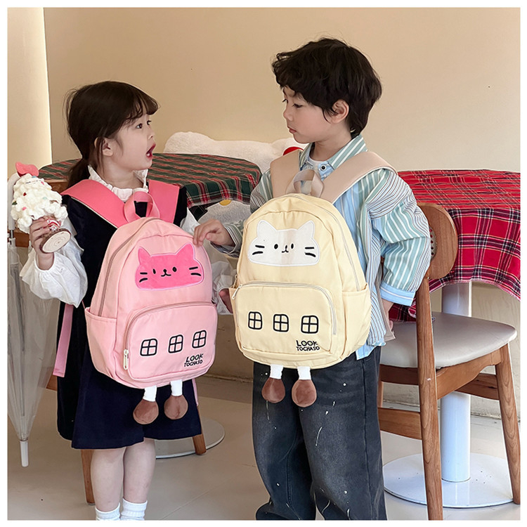 Ảnh Balo trẻ em SUNNY BL03 - Balo hình con mèo dễ thương bé trai, bé gái quai êm, nhẹ, thoáng khí 2