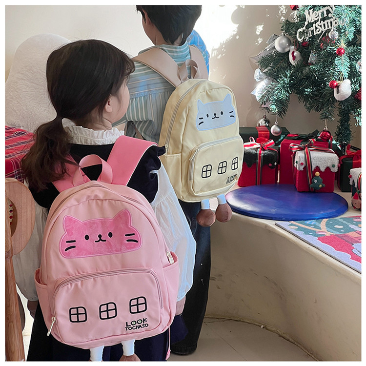 Ảnh Balo trẻ em SUNNY BL03 - Balo hình con mèo dễ thương bé trai, bé gái quai êm, nhẹ, thoáng khí 3