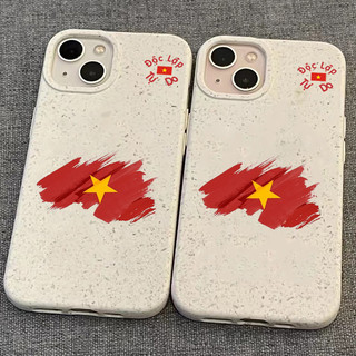 Ốp Lưng iPhone lúa mì in hình LÁ CỜ ĐỎ SAO VÀNG iphone 17 16 16pro 16promax 11/12/13/14/15/Pro/Max 7plus lma214