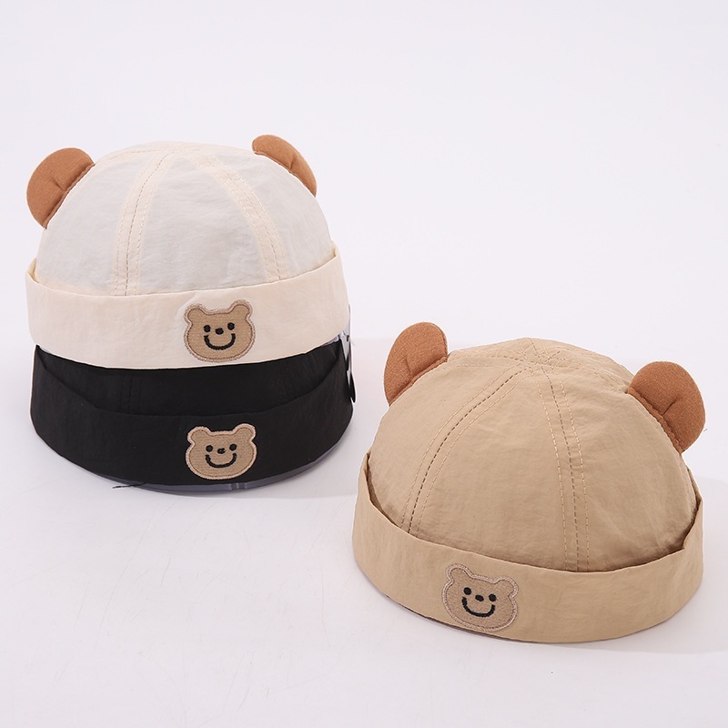 Mũ Beanie MŨ NỒI Thêu Hình Gấu Dễ Thương Phong Cách Híp Hốp Thời Trang Cho Bé Yêu mesocshop