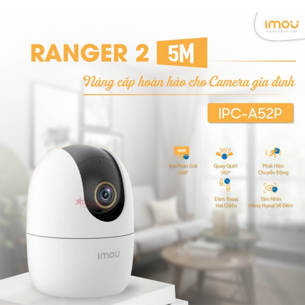 Camera IMOU C32/K2MP/A32EP/A52P PRO sử dụng trong nhà, hỗ trợ cổng LAN, Bảo hành 2 năm chính hãng | BigBuy360 - bigbuy360.vn