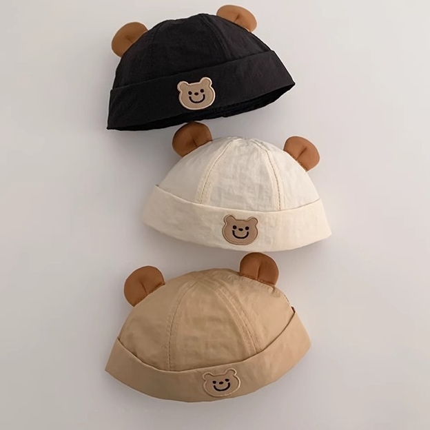 Mũ Beanie MŨ NỒI Thêu Hình Gấu Dễ Thương Phong Cách Híp Hốp Thời Trang Cho Bé Yêu mesocshop