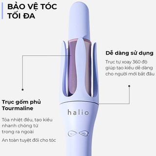 Máy uốn tóc tự xoay ion âm Halio instaCurl Premium Automatic Hair Styler -Bảo hành 24 tháng[HỎA TỐC]