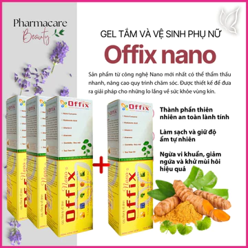 (3tặng1) Vệ sinh phụ nữ Offix 180ml giảm thâm giảm mùi hôi và giảm ngứa dung dịch vệ sinh phụ nữ