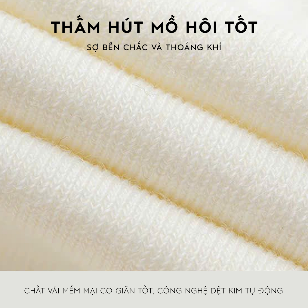Tất vớ cổ cao nam nữ Ekiu họa tiết dệt đáng yêu, chất liệu mềm mịn thoáng khí - Ekiu Shop