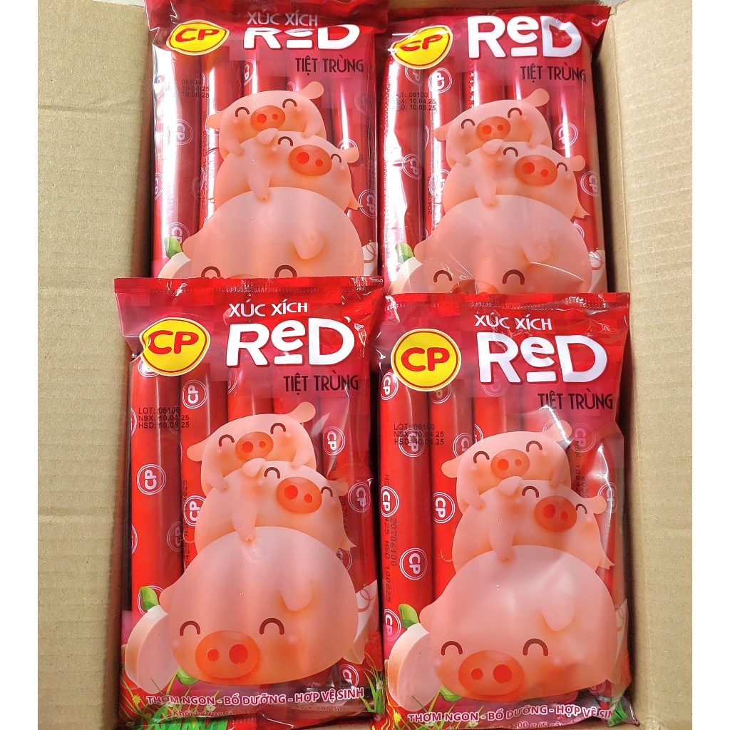 Combo 5 gói Xúc Xích tiệt trùng CP( 200g/1 gói)_Cây Lớn