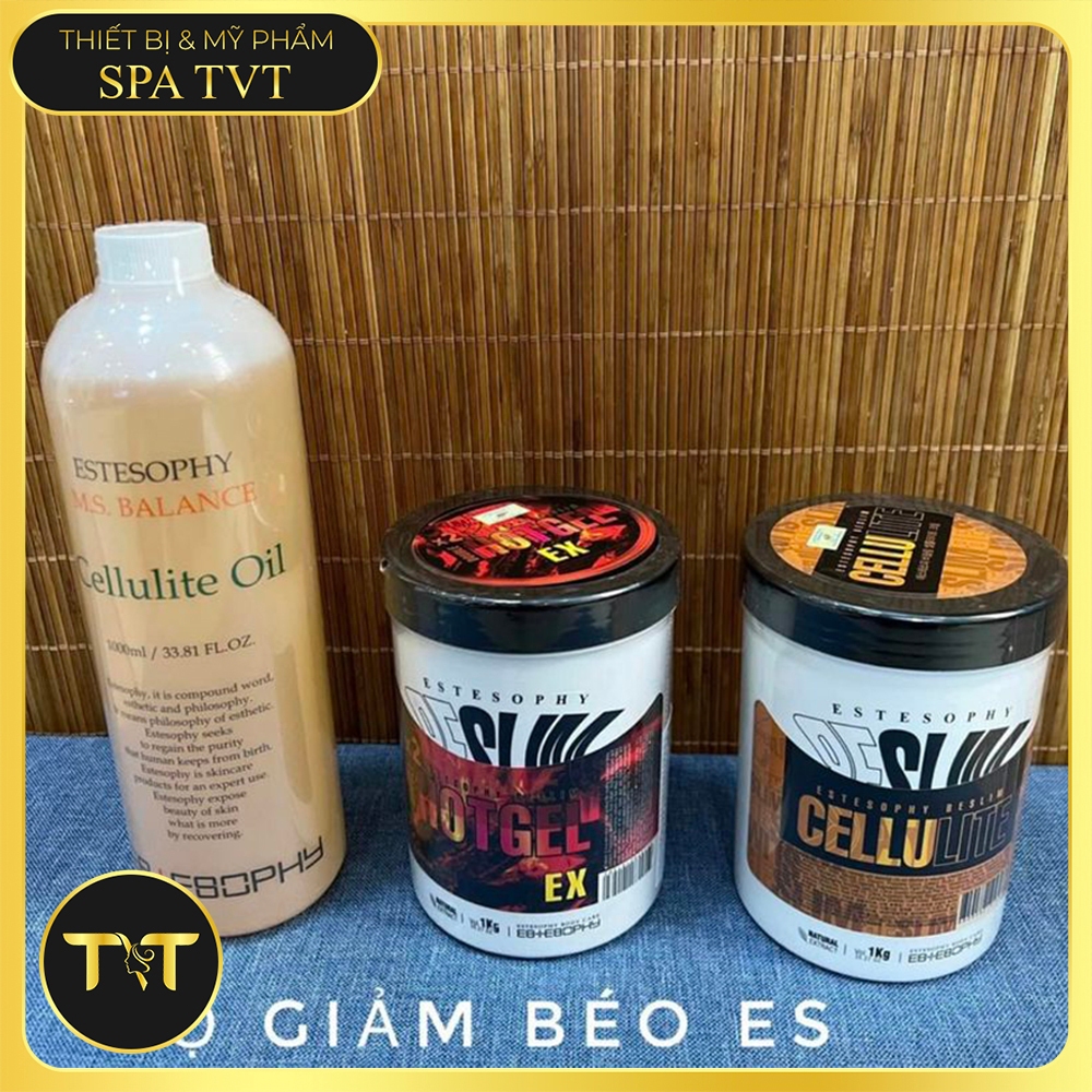 BỘ GIẢM BÉO ESTESOPHY HÀN QUỐC 3 BƯỚC, DẦU DẪN GIẢM BÉO, KEM GIẢM BÉO, KEM SĂN CHẮC BODY