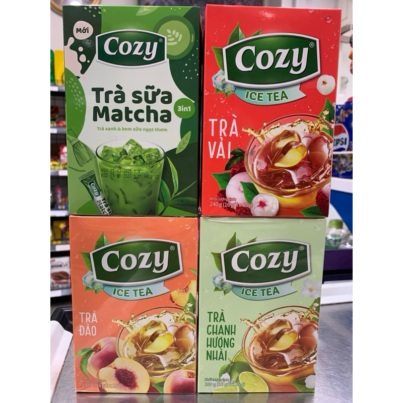 Trà Đào Hoà Tan Cozy 16 Tép*15gr (240gr) | Shopee Việt Nam