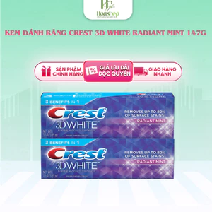 Kem Đánh Răng Crest 3D White Radiant Mint 147g