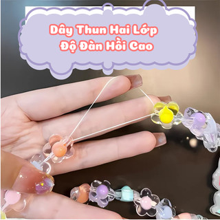 Bộ Vòng Cổ Vòng Tay Phát Sáng Cho Bé Họa Tiết Hoạt Hình Kuromi Thỏ Hồng Dây Chuyền Ngọc Trai Cho Bé