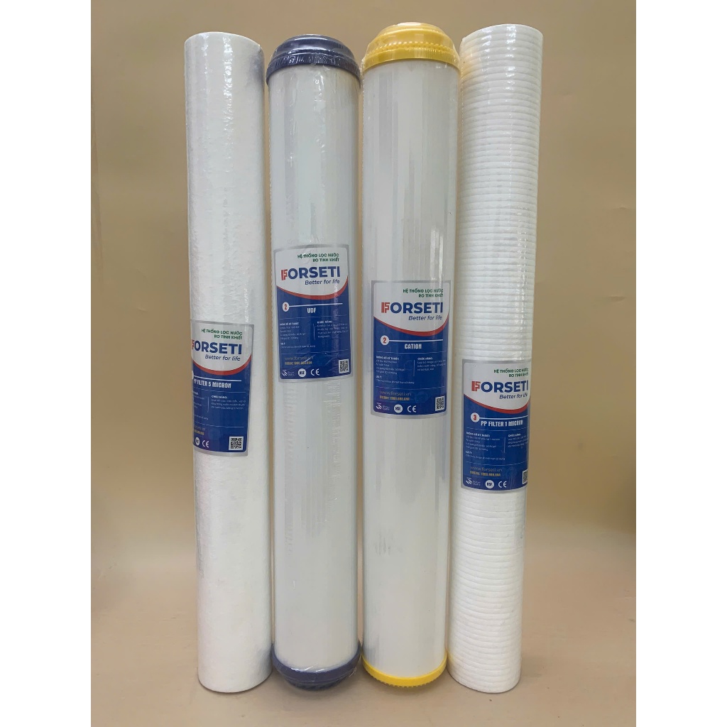 Lõi Lọc Số 2 20 INCH CATION Cấu Tạo Từ Hạt Polymer Loại Bỏ Đá Vôi Giúp Làm Mềm Nước Cứng (chuyên xử lý nước giếng khoan)