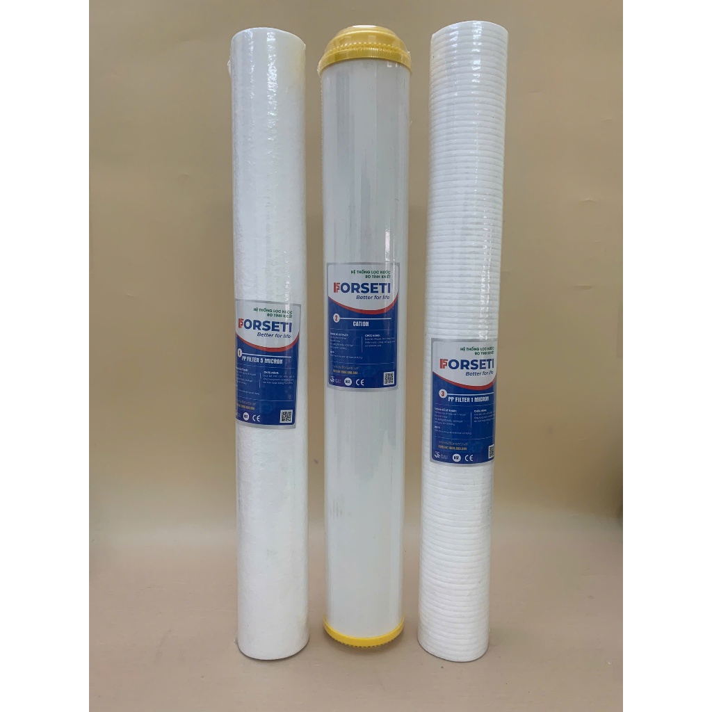 Lõi Lọc Số 2 20 INCH CATION Cấu Tạo Từ Hạt Polymer Loại Bỏ Đá Vôi Giúp Làm Mềm Nước Cứng (chuyên xử lý nước giếng khoan)