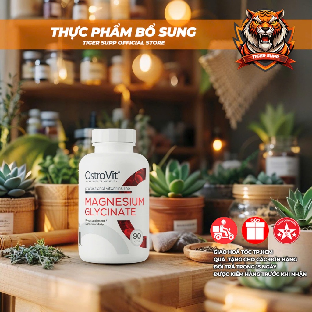 Ostrovit Magnesium Glycinate (90 Viên) - Giải pháp tự nhiên giúp ngủ ngon hơn