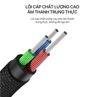 Dây Cáp AUX Âm Thanh Jack 3.5mm Dài 100cm Dùng Để Kết Nối Kết Nối Điện Thoại, Laptop, Máy Tính Bảng