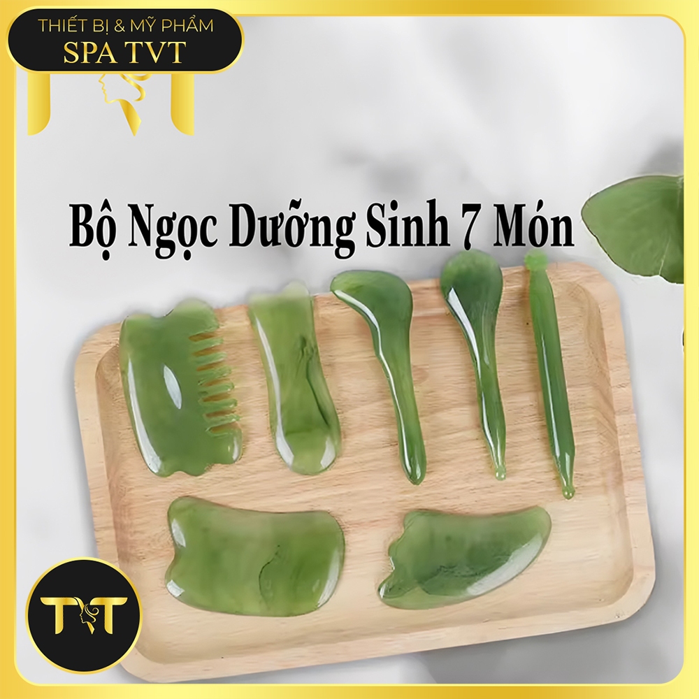 BỘ NGỌC CẠO GIÓ DƯỠNG SINH 7 MÓN(Nhựa) , MASSAGE MẶT, ẤN HUYỆT, MASSAGE BODY, CHẢI THÔNG KINH LẠC