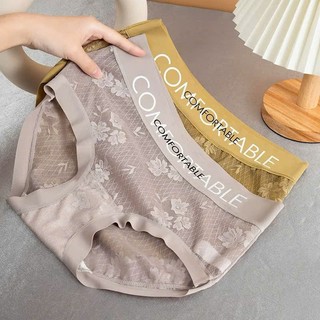 Combo 10 Quần Lót Nữ Phối Ren Mềm Mại Cạp Vừa Size M L XL Từ 38 Đến 68kg