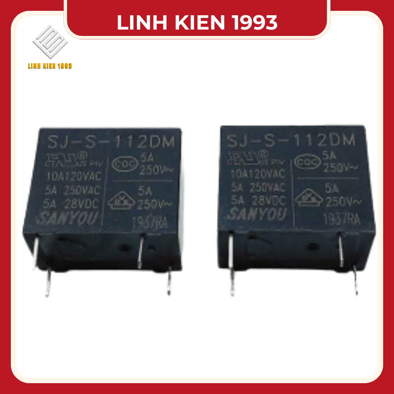 Sj-s-112dm relay 4 chân 12V 5A SANYOU | Shopee Việt Nam