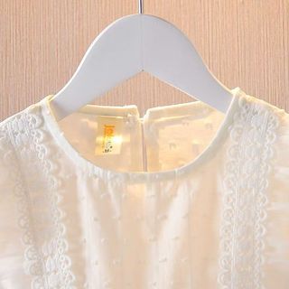 Váy công chúa váy bé gái ngắn tay 7-12kg phối ren bèo dễ thương D1102 Bí Ngô Nhỏ