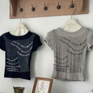 Áo Thun Ôm CHữ Loang Body CÁ TÍNH