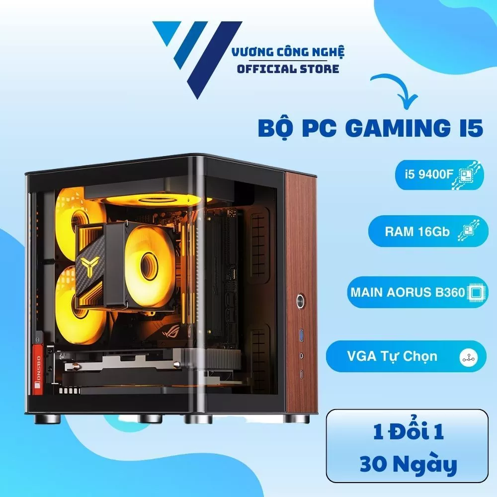 Bộ PC Gaming Chiến Game CPU i5 9400F Ram 16Gb