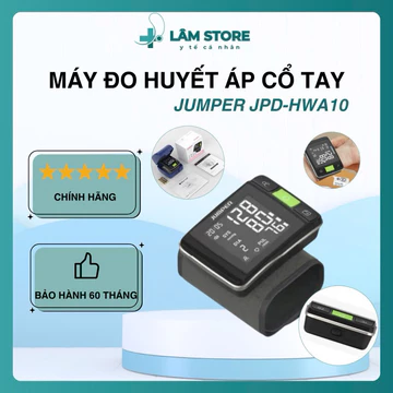Máy đo huyết áp cổ tay Jumper JPD-HWA10 – Nhỏ gọn, chính xác, dễ sử dụng!