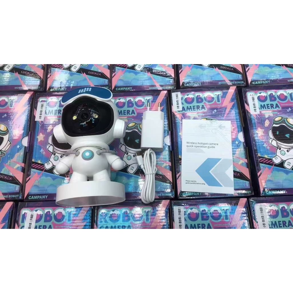 Camera Robot Baby WiFi iCam Mini 1080P – Đàm Thoại 2 Chiều, Xoay 360, Theo Dõi Bé, Dễ Thương Cho Trẻ Em