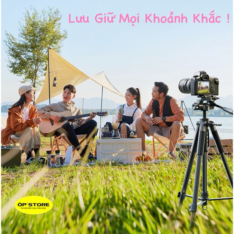 Tripod 360 Cao 1m8/1m7/1m4, Điện Thoại Kiêm Chân Máy Ảnh 360 Độ 3 Chân Đa Năng, Điều Chỉnh Cao Thấp, Thiết Kế Chắc Chắn