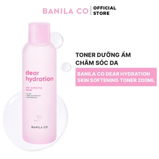 Toner Dưỡng Ẩm Làm Dịu Da, Chăm Sóc Da Banila Co Dear Hydration Skin Softening Toner 200ML