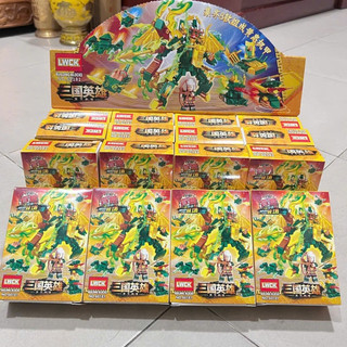 Đồ chơi lắp ghép mô hình nhân vật Ninja lái xe mô tô,Iroman,Robot bộ 16 Hộp với 8 nhân vật khác nhau