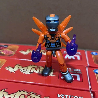 Đồ chơi lắp ghép mô hình nhân vật Ninja lái xe mô tô,Iroman,Robot bộ 16 Hộp với 8 nhân vật khác nhau