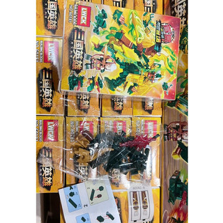 Đồ chơi lắp ghép mô hình nhân vật Ninja lái xe mô tô,Iroman,Robot bộ 16 Hộp với 8 nhân vật khác nhau