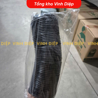 Túi 50 cốc giấy  9oz ~ 265ml dùng 1 lần có nắp đen trắng, nhiều hình