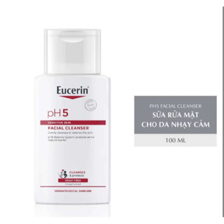 Sữa Rửa Mặt Eucerin Dịu Nhẹ Cho Da Nhạy Cảm pH5 Facial Cleanser Sensitive Skin (100ml/400ml)